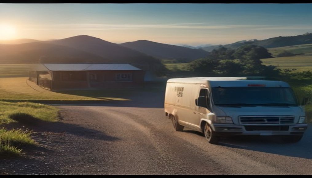 A courier delivering a package to a remote rural home subject to the 2026 delivery area surcharge